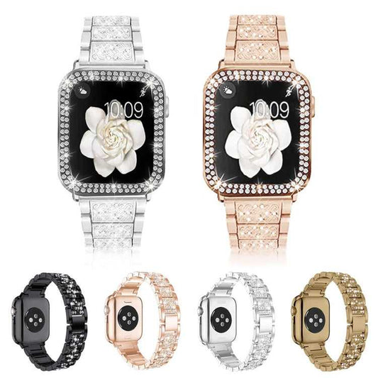 Strass Glitzer Armband für Apple Watch 7 45mm | 6&SE&5&4 44mm | 3&2&1 42mm | 7 41mm | 6&SE&5&4 40mm | 3&2&1 38mm