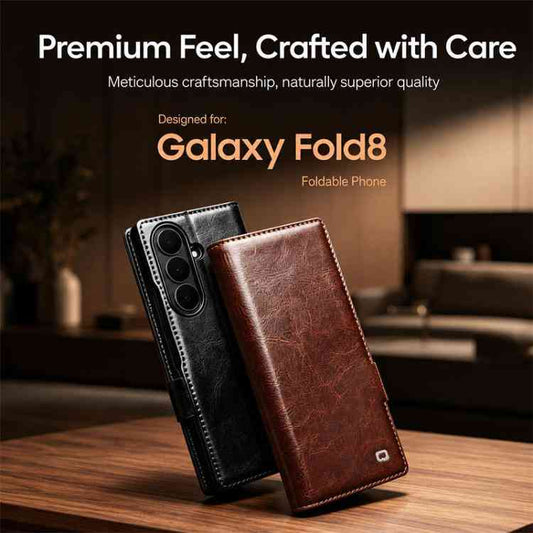 Leder Handyhülle für Samsung Galaxy Serie Z Fold8 | Z Fold7 | Z Flip8 | Z Flip7