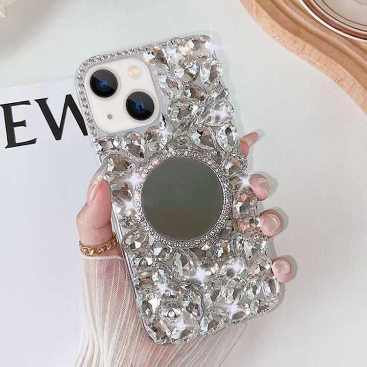 Spiegel handgefertigte Bling Strass PC Handyhülle, For iPhone 14 Plus, For iPhone 14, For iPhone 14 Pro, For iPhone 14 Pro Max, For iPhone 13 Pro Max, For iPhone 13 Pro, For iPhone 13, For iPhone 13 mini