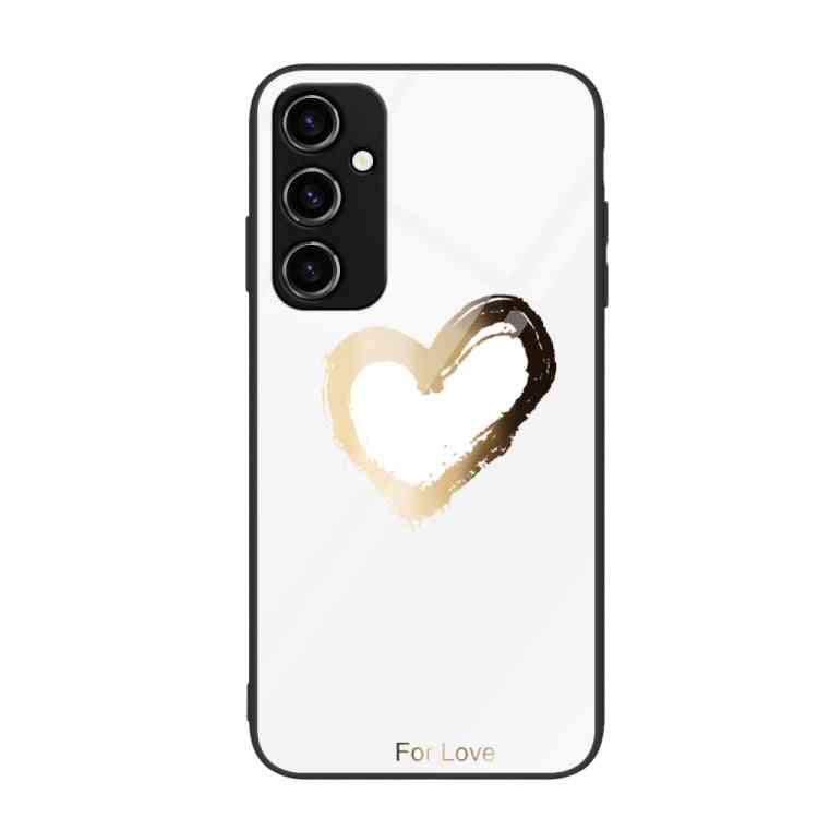 Glas Handyhülle bemalt für Samsung Galaxy A34