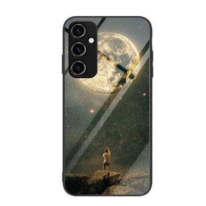 Glas Handyhülle bemalt für Samsung Galaxy A34