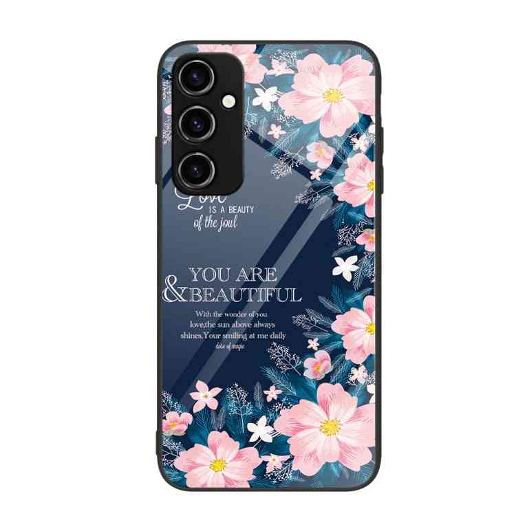 Glas Handyhülle bemalt für Samsung Galaxy A34