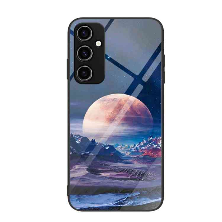 Glas Handyhülle bemalt für Samsung Galaxy A34