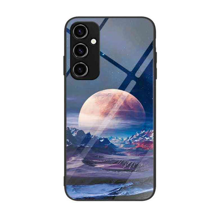 Glas Handyhülle bemalt für Samsung Galaxy A54