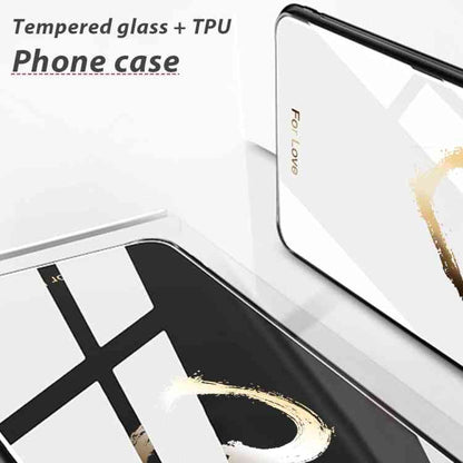 Glas Handyhülle bemalt für Samsung Galaxy A54