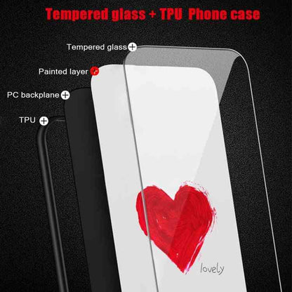 Glas Handyhülle bemalt für Samsung Galaxy A54