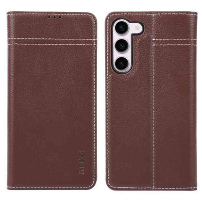 GEBEI Echtleder Handyhülle für Samsung Galaxy  Serie S23