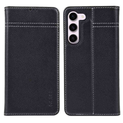 GEBEI Echtleder Handyhülle für Samsung Galaxy  Serie S23