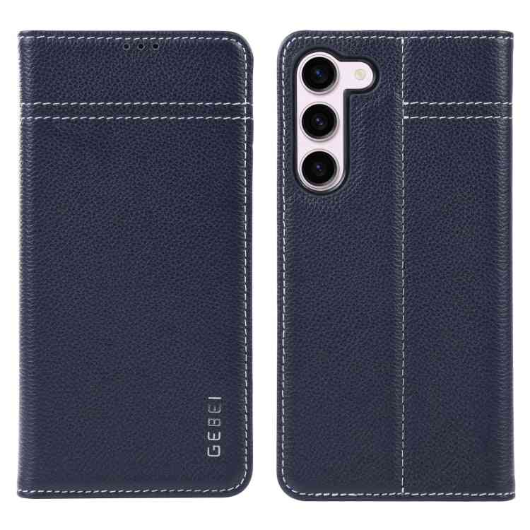 GEBEI Echtleder Handyhülle für Samsung Galaxy  Serie S23