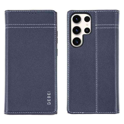 GEBEI Echtleder Handyhülle für Samsung Galaxy  Serie S23