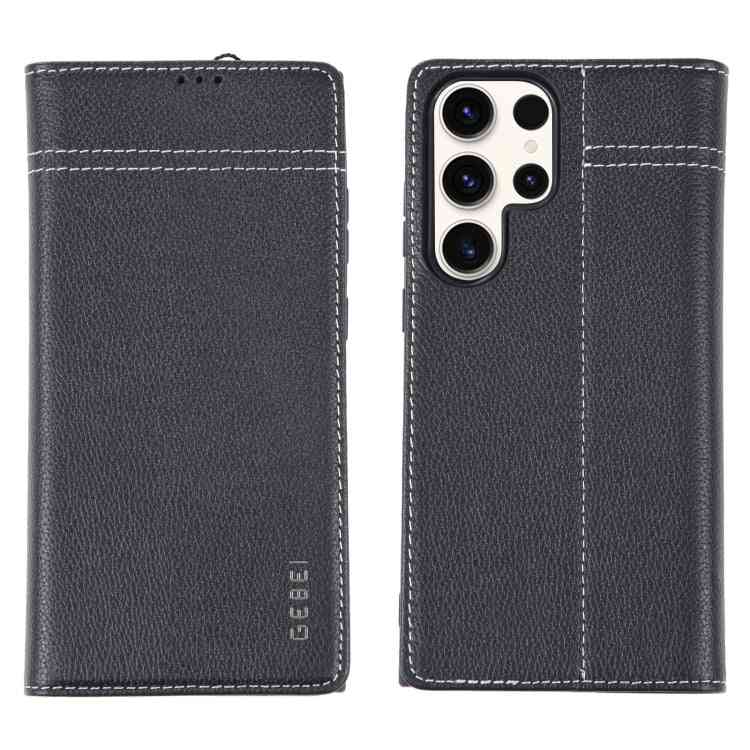 GEBEI Echtleder Handyhülle für Samsung Galaxy  Serie S23