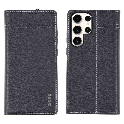 GEBEI Echtleder Handyhülle für Samsung Galaxy  Serie S23