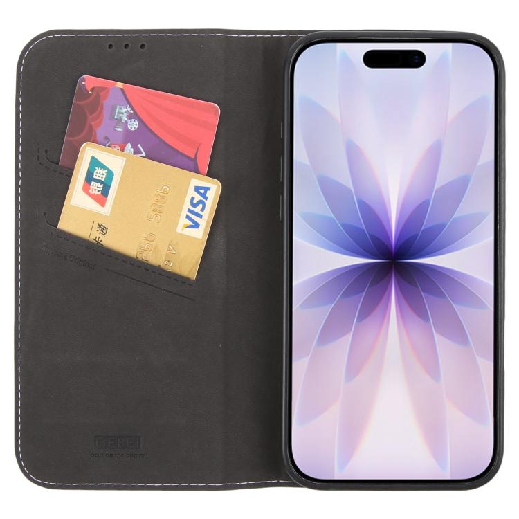 GEBEI Echtleder Handyhülle für Apple iPhone Serie 17 | Serie 16