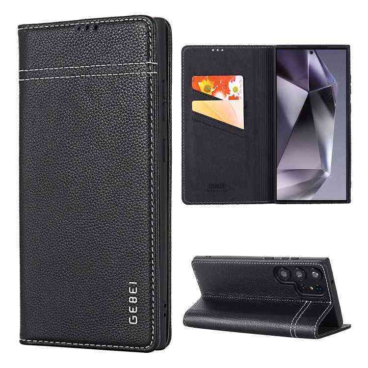 GEBEI Echtleder Handyhülle für Samsung Galaxy S25 | S24 | Plus | Ultra
