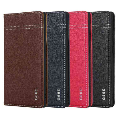 GEBEI Echtleder Handyhülle für Apple iPhone Serie 17 | Serie 16