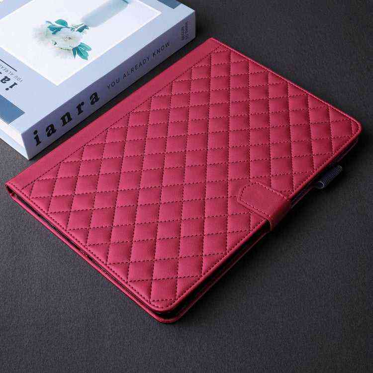 Rhombus Lattice Lederhülle für Smart Tablet, For iPad Pro 13 2024, For iPad Pro 11 2024, For iPad Pro 12.9 2022 / 2021 / 2020, For iPad Pro 11 2022 / 2021 / 2020