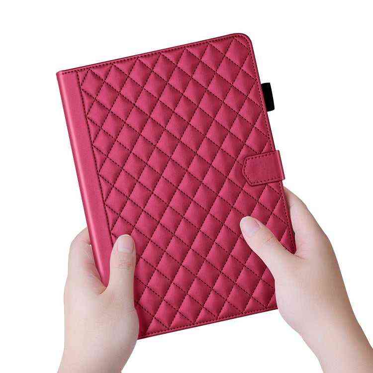 Rhombus Lattice Lederhülle für Smart Tablet, For iPad Pro 13 2024, For iPad Pro 11 2024, For iPad Pro 12.9 2022 / 2021 / 2020, For iPad Pro 11 2022 / 2021 / 2020