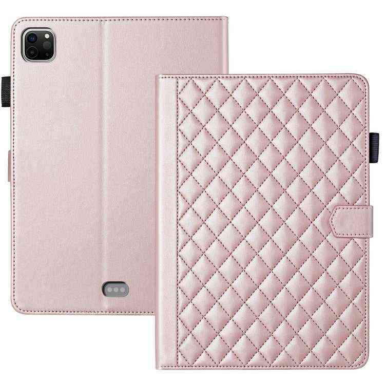 Rhombus Lattice Lederhülle für Smart Tablet, For iPad Pro 13 2024, For iPad Pro 11 2024, For iPad Pro 12.9 2022 / 2021 / 2020, For iPad Pro 11 2022 / 2021 / 2020