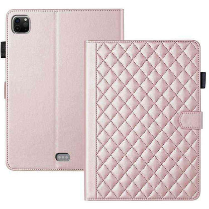 Rhombus Lattice Lederhülle für Smart Tablet, For iPad Pro 13 2024, For iPad Pro 11 2024, For iPad Pro 12.9 2022 / 2021 / 2020, For iPad Pro 11 2022 / 2021 / 2020