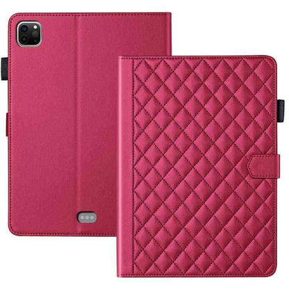 Rhombus Lattice Lederhülle für Smart Tablet, For iPad Pro 13 2024, For iPad Pro 11 2024, For iPad Pro 12.9 2022 / 2021 / 2020, For iPad Pro 11 2022 / 2021 / 2020