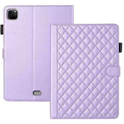 Rhombus Lattice Lederhülle für Smart Tablet, For iPad Pro 13 2024, For iPad Pro 11 2024, For iPad Pro 12.9 2022 / 2021 / 2020, For iPad Pro 11 2022 / 2021 / 2020