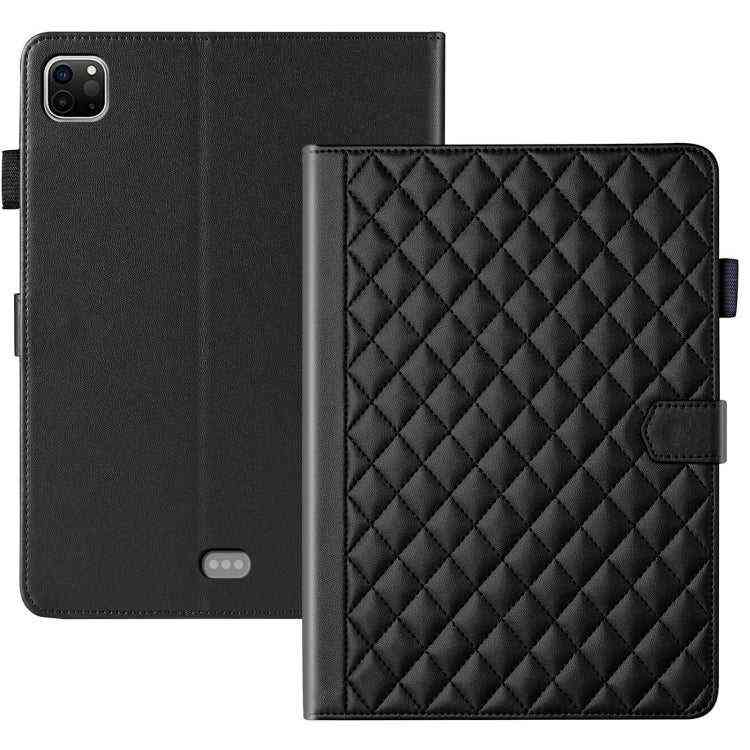 Rhombus Lattice Lederhülle für Smart Tablet, For iPad Pro 13 2024, For iPad Pro 11 2024, For iPad Pro 12.9 2022 / 2021 / 2020, For iPad Pro 11 2022 / 2021 / 2020