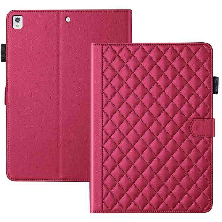 Rhombus Lattice Lederhülle für Smart Tablet, For iPad 10th Gen 10.9 2022, For iPad 10.2 2021 / 2020 / 10.5, For iPad mini 5 / mini 4 / mini 3, For iPad Air / Air 2 / 9.7 2017 / 2018