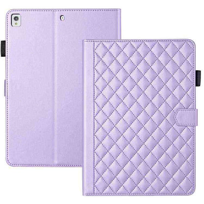 Rhombus Lattice Lederhülle für Smart Tablet, For iPad 10th Gen 10.9 2022, For iPad 10.2 2021 / 2020 / 10.5, For iPad mini 5 / mini 4 / mini 3, For iPad Air / Air 2 / 9.7 2017 / 2018