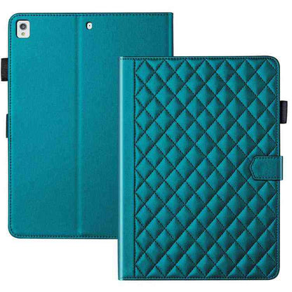 Rhombus Lattice Lederhülle für Smart Tablet, For iPad 10th Gen 10.9 2022, For iPad 10.2 2021 / 2020 / 10.5, For iPad mini 5 / mini 4 / mini 3, For iPad Air / Air 2 / 9.7 2017 / 2018