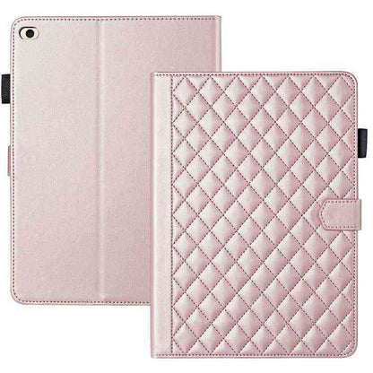 Rhombus Lattice Lederhülle für Smart Tablet, For iPad 10th Gen 10.9 2022, For iPad 10.2 2021 / 2020 / 10.5, For iPad mini 5 / mini 4 / mini 3, For iPad Air / Air 2 / 9.7 2017 / 2018