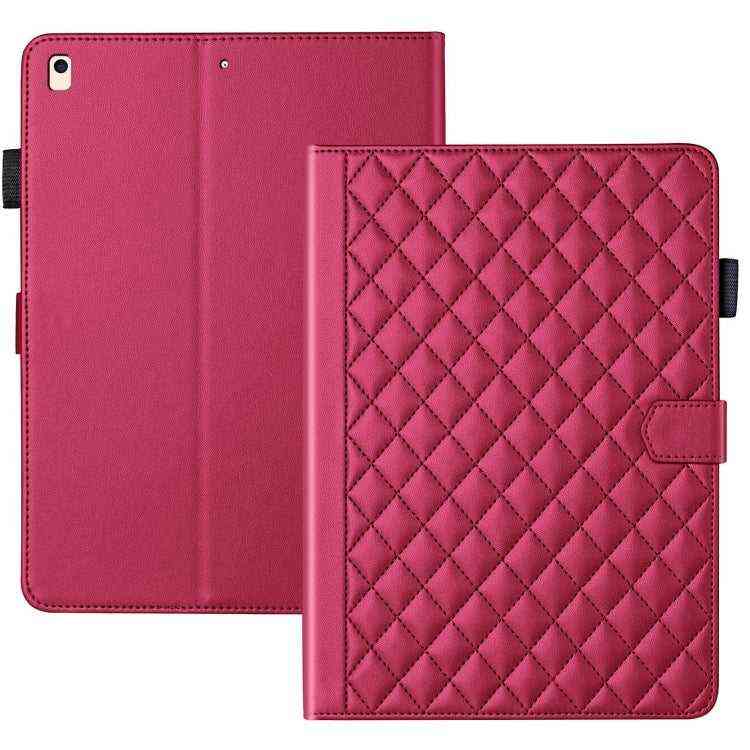 Rhombus Lattice Lederhülle für Smart Tablet, For iPad 10th Gen 10.9 2022, For iPad 10.2 2021 / 2020 / 10.5, For iPad mini 5 / mini 4 / mini 3, For iPad Air / Air 2 / 9.7 2017 / 2018