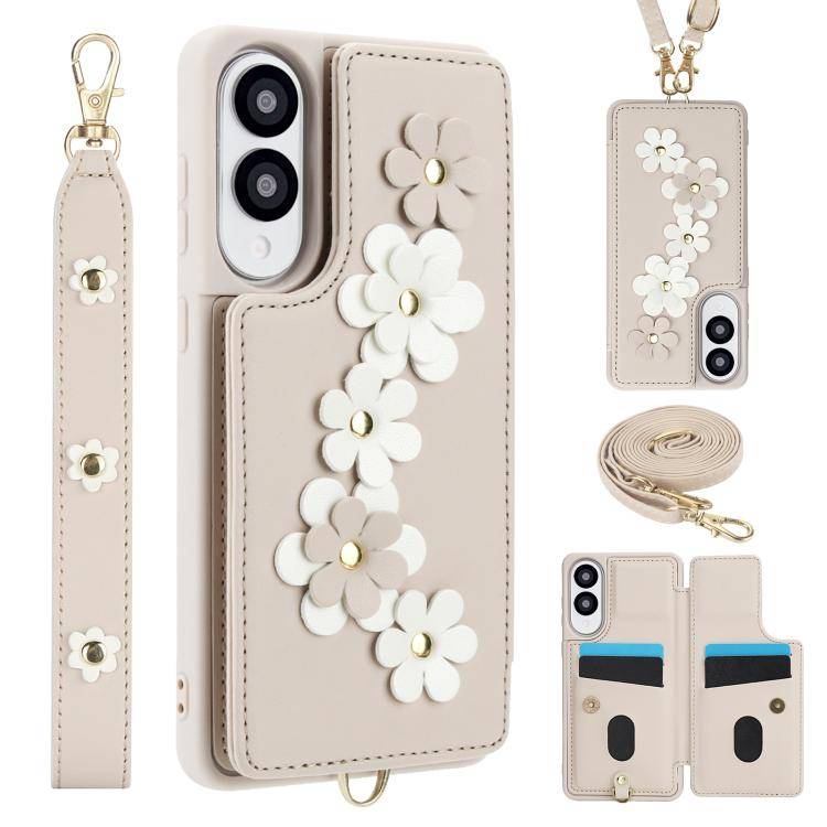 Crossbody-Handyhülle aus Leder mit Blumenmuster, For Samsung Galaxy S25 Edge 5G, For Samsung Galaxy S25+ 5G, For Samsung Galaxy S25 Ultra 5G, For Samsung Galaxy S24 Ultra 5G