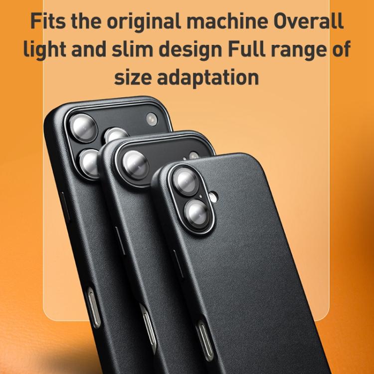 Echtleder MagSafe Handyhülle für Apple iPhone Serie 17