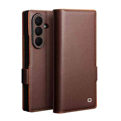 QIALINO Echtleder Handyhülle für Samsung Galaxy Serie Z Fold8 | Serie Z Flip8