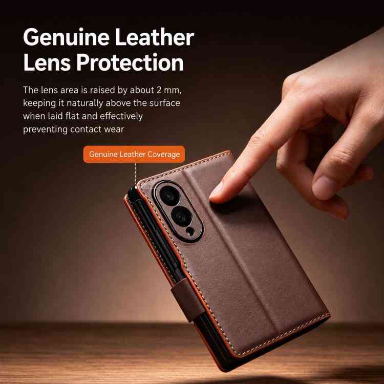 QIALINO Echtleder Handyhülle für Samsung Galaxy Serie Z Fold8 | Serie Z Flip8