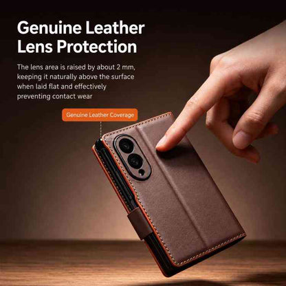 QIALINO Echtleder Handyhülle für Samsung Galaxy Serie Z Fold8 | Serie Z Flip8