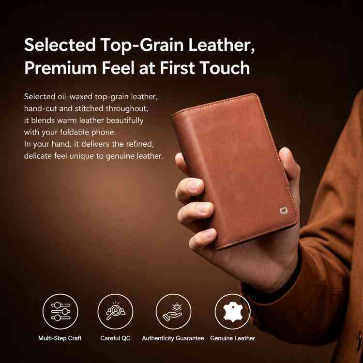 QIALINO Echtleder Handyhülle Samsung Galaxy Serie Z Fold8 | Z Flip8