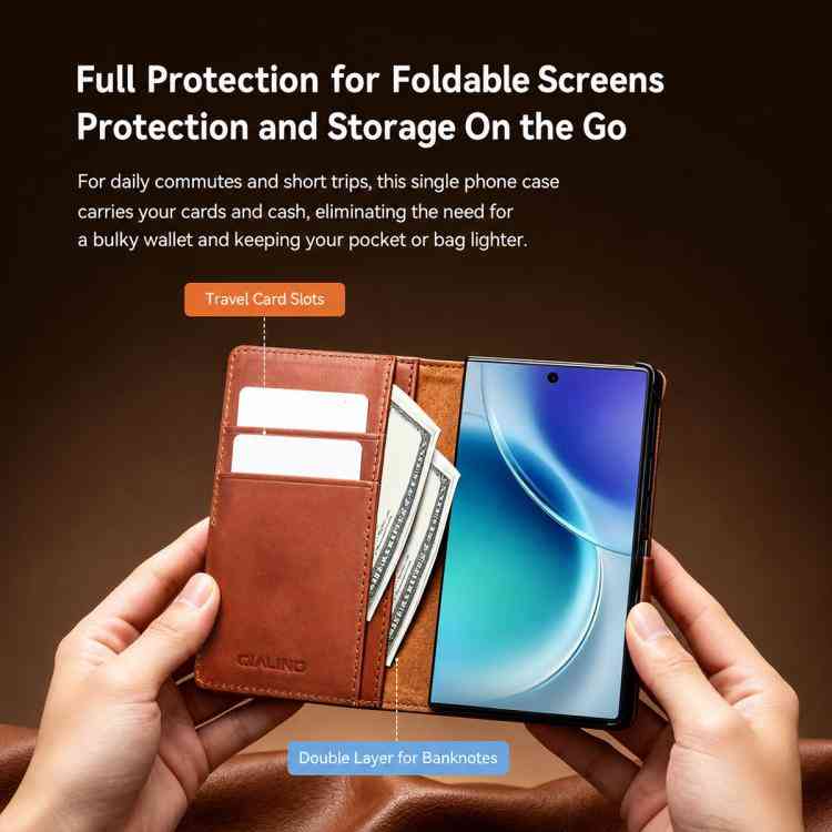 QIALINO Echtleder Handyhülle Samsung Galaxy Serie Z Fold8 | Z Flip8