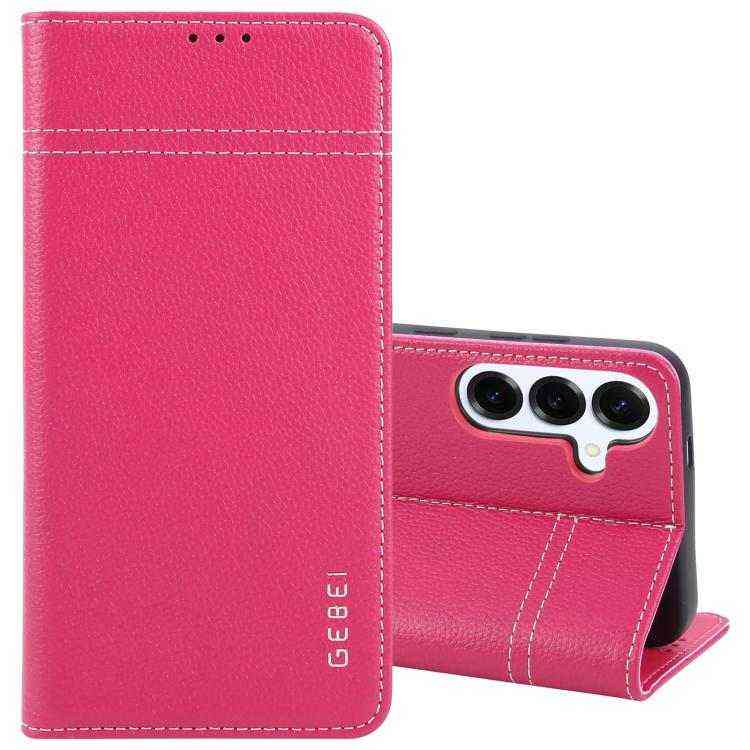 GEBEI Echtleder Handyhülle für Samsung Galaxy  Serie S23